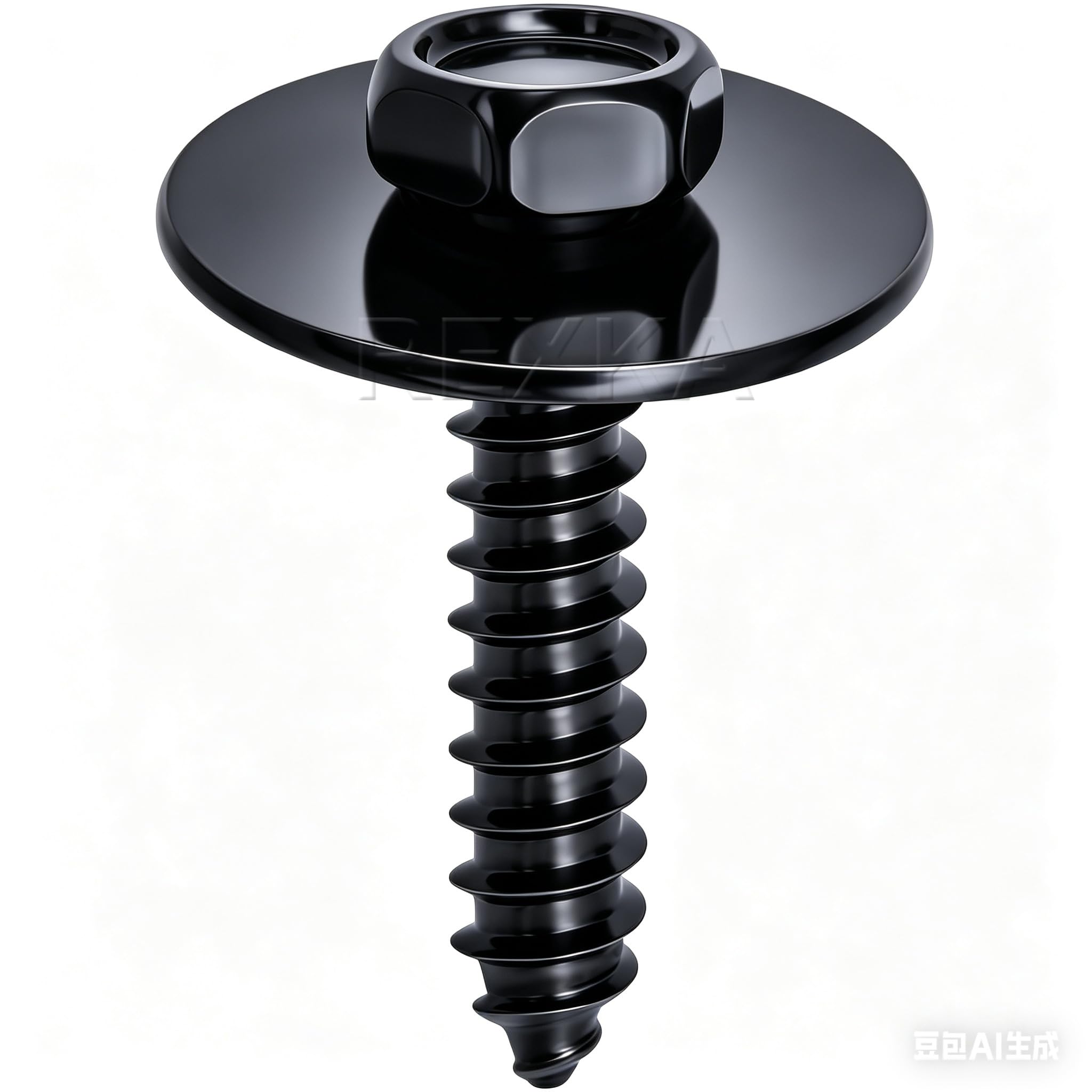 Rexka 30pcs M4.2-1.41 x 20mm Hex Head Tapping Screw for GM Jeep